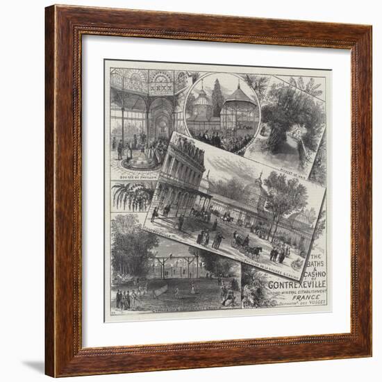 The Baths and Casino of Contrexeville-Ernest Henry Griset-Framed Giclee Print