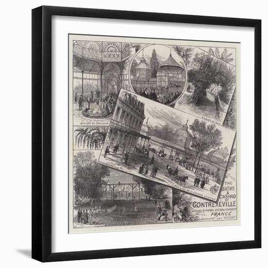 The Baths and Casino of Contrexeville-Ernest Henry Griset-Framed Giclee Print