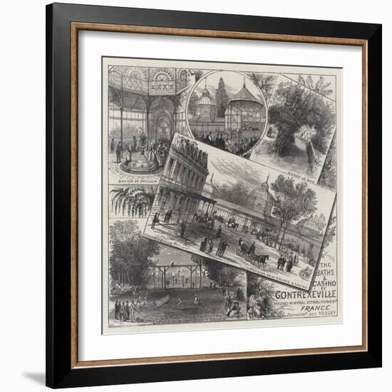 The Baths and Casino of Contrexeville-Ernest Henry Griset-Framed Giclee Print