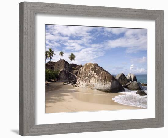 The Baths, Large Granite Boulders, Virgin Gorda, British Virgin Islands, West Indies, Caribbean-Donald Nausbaum-Framed Photographic Print