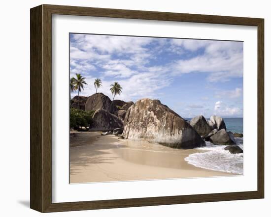 The Baths, Large Granite Boulders, Virgin Gorda, British Virgin Islands, West Indies, Caribbean-Donald Nausbaum-Framed Photographic Print