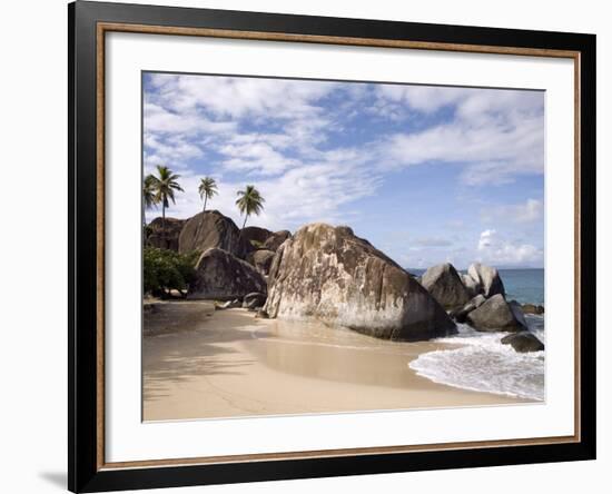 The Baths, Large Granite Boulders, Virgin Gorda, British Virgin Islands, West Indies, Caribbean-Donald Nausbaum-Framed Photographic Print