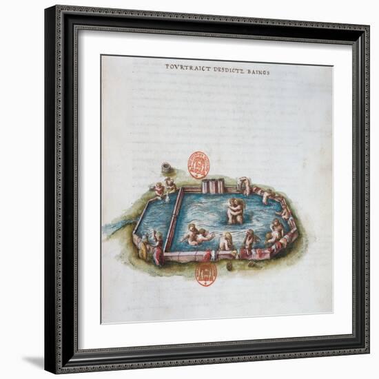The Baths of Bourbon L'Archambaut-null-Framed Giclee Print