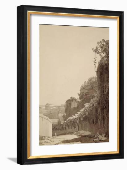 The Baths of Caracalla, 1781-Francis Towne-Framed Giclee Print