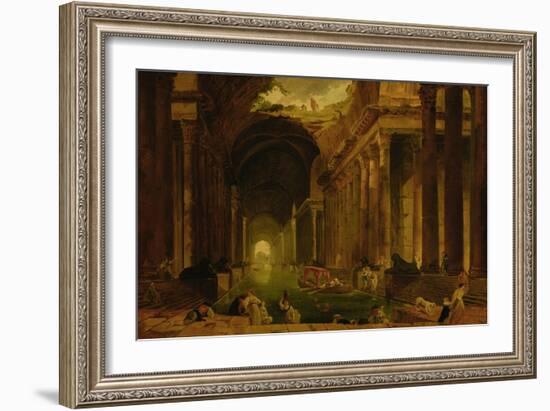 The Baths-Hubert Robert-Framed Giclee Print