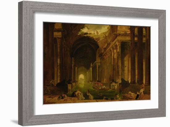 The Baths-Hubert Robert-Framed Giclee Print