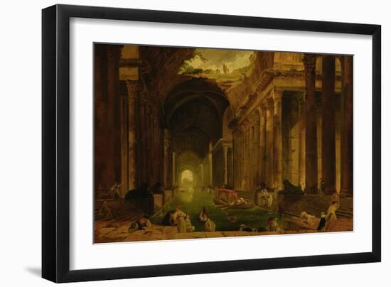 The Baths-Hubert Robert-Framed Giclee Print