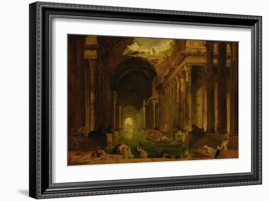 The Baths-Hubert Robert-Framed Giclee Print