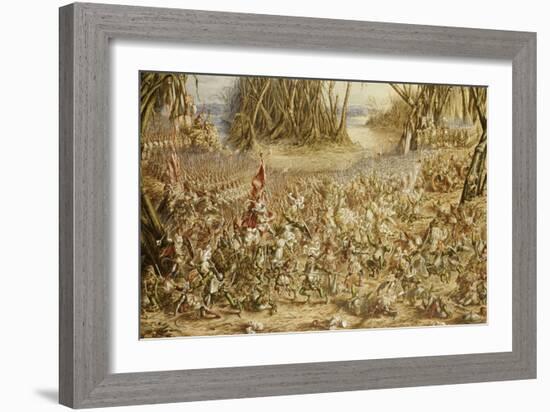 The Batrachomyomachia: The Battle Between the Frogs and the Mice, 1871-Henry Barnabus Bright-Framed Giclee Print