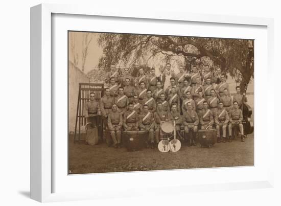 The Battalion Band of the First Battalion, the Queen's Own Royal West Kent Regiment-null-Framed Photographic Print