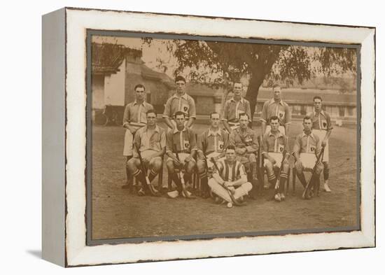 The Battalion Hockey Team of the First Battalion, the Queen's Own Royal West Kent Regiment-null-Framed Premier Image Canvas