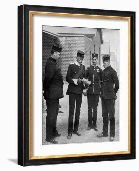 The Battalion Staff of the Die Hards, 1896-Gregory & Co-Framed Giclee Print