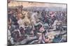 The Battle at the Milvian Bridge, Detail (Fresco)-Giulio Romano-Mounted Giclee Print