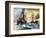 The Battle Between the British Alcantara and German Grail in World War I-English School-Framed Giclee Print