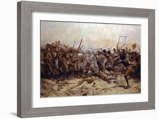The Battle of Abu Klea, 17th January 1885, 1896-William Barnes Wollen-Framed Giclee Print