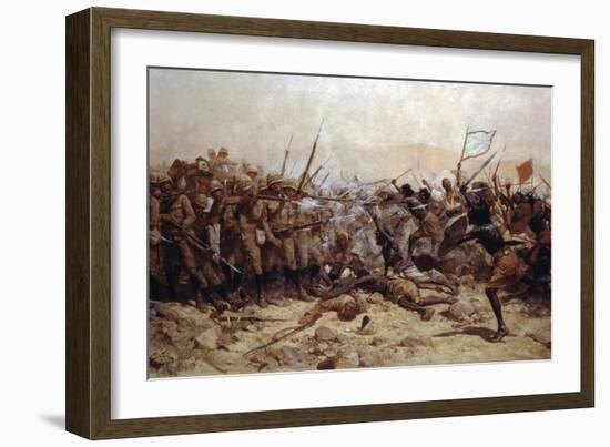 The Battle of Abu Klea, 17th January 1885, 1896-William Barnes Wollen-Framed Giclee Print