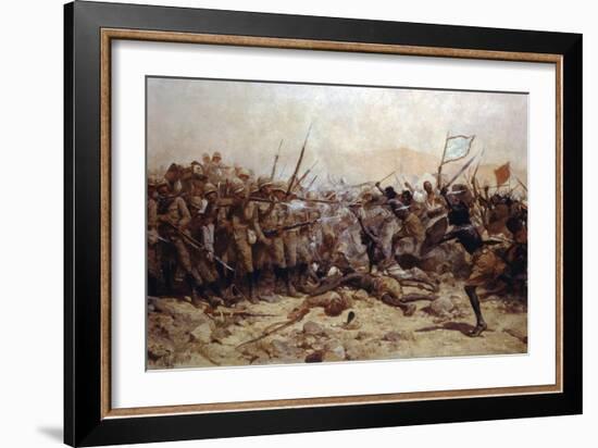 The Battle of Abu Klea, 17th January 1885, 1896-William Barnes Wollen-Framed Giclee Print