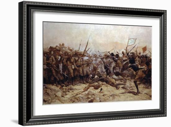 The Battle of Abu Klea, 17th January 1885, 1896-William Barnes Wollen-Framed Giclee Print