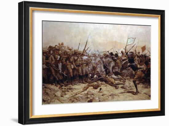 The Battle of Abu Klea, 17th January 1885, 1896-William Barnes Wollen-Framed Giclee Print