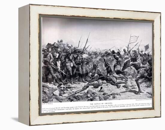 The Battle of Abu Klea, 17th January 1885, Illustration from 'Hutchinsons H-William Barnes Wollen-Framed Premier Image Canvas