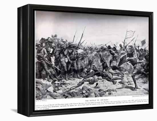 The Battle of Abu Klea, 17th January 1885, Illustration from 'Hutchinsons H-William Barnes Wollen-Framed Premier Image Canvas