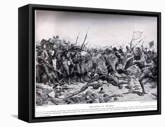 The Battle of Abu Klea, 17th January 1885, Illustration from 'Hutchinsons H-William Barnes Wollen-Framed Premier Image Canvas