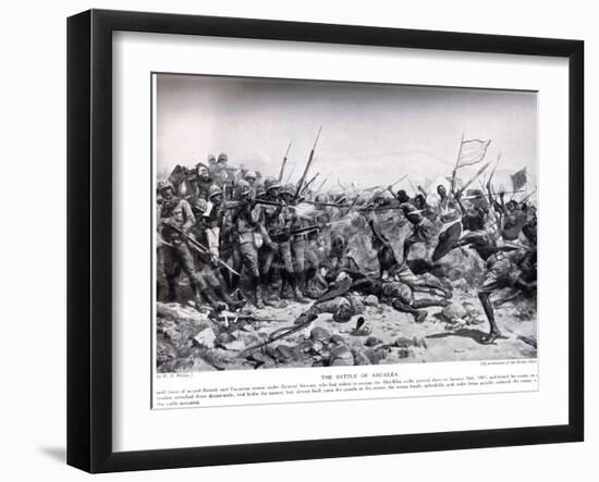 The Battle of Abu Klea, 17th January 1885, Illustration from 'Hutchinsons H-William Barnes Wollen-Framed Giclee Print