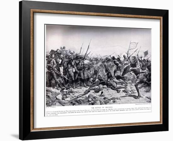 The Battle of Abu Klea, 17th January 1885, Illustration from 'Hutchinsons H-William Barnes Wollen-Framed Giclee Print