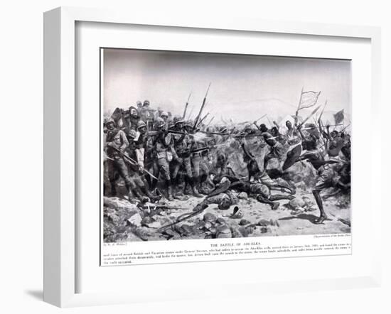 The Battle of Abu Klea, 17th January 1885, Illustration from 'Hutchinsons H-William Barnes Wollen-Framed Giclee Print