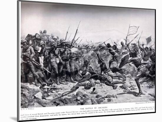 The Battle of Abu Klea, 17th January 1885, Illustration from 'Hutchinsons H-William Barnes Wollen-Mounted Giclee Print