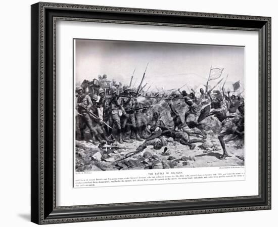 The Battle of Abu Klea, 17th January 1885, Illustration from 'Hutchinsons H-William Barnes Wollen-Framed Giclee Print