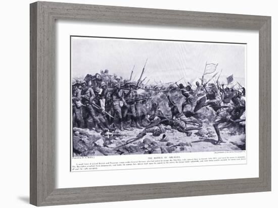 The Battle of Abu-Klea January 16, 1885 Ad, C.1920-William Barnes Wollen-Framed Giclee Print