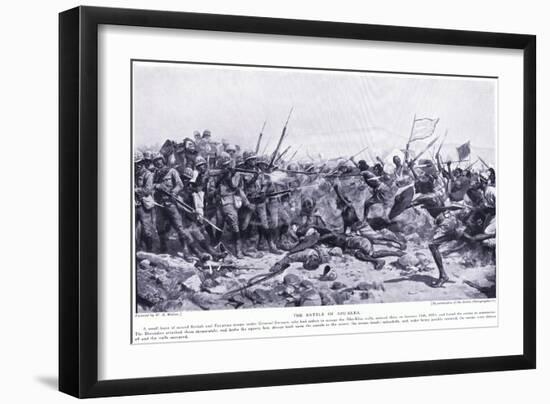 The Battle of Abu-Klea January 16, 1885 Ad, C.1920-William Barnes Wollen-Framed Giclee Print