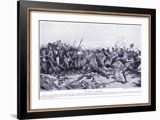 The Battle of Abu-Klea January 16, 1885 Ad, C.1920-William Barnes Wollen-Framed Giclee Print