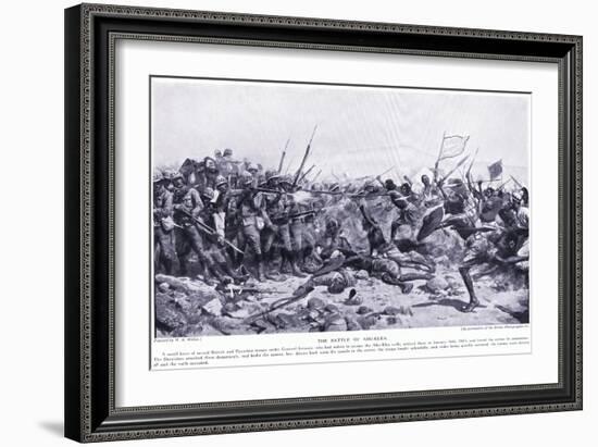 The Battle of Abu-Klea January 16, 1885 Ad, C.1920-William Barnes Wollen-Framed Giclee Print