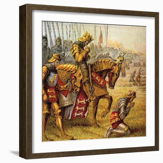 The Battle of Agincourt, 1415-null-Framed Giclee Print