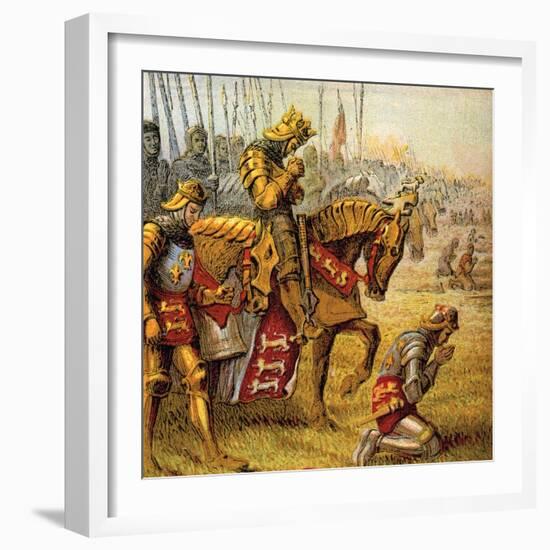The Battle of Agincourt, 1415-null-Framed Giclee Print