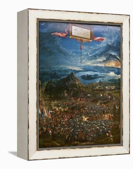 The Battle of Alexander at Issus, 1529-Albrecht Altdorfer-Framed Premier Image Canvas