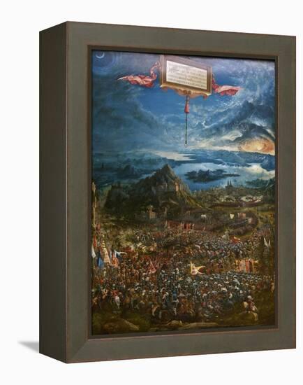 The Battle of Alexander at Issus, 1529-Albrecht Altdorfer-Framed Premier Image Canvas