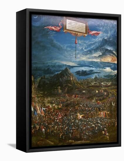 The Battle of Alexander at Issus, 1529-Albrecht Altdorfer-Framed Premier Image Canvas