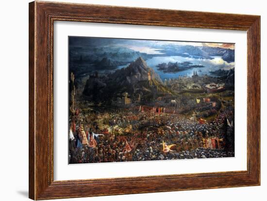 The Battle of Alexander at Issus. Oil Painting by the German Artist Albrecht Altdorfer-Albrecht Altdorfer-Framed Giclee Print