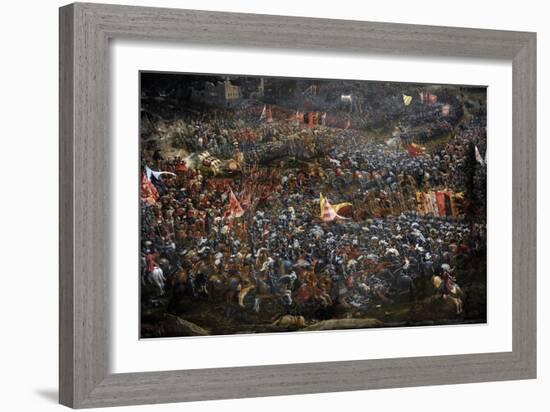 The Battle of Alexander at Issus. Oil Painting by the German Artist Albrecht Altdorfer-Albrecht Altdorfer-Framed Giclee Print