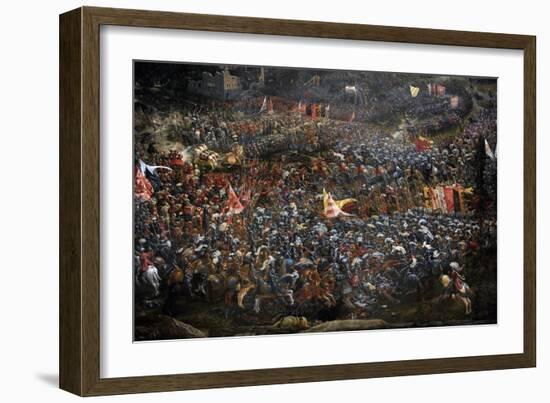 The Battle of Alexander at Issus. Oil Painting by the German Artist Albrecht Altdorfer-Albrecht Altdorfer-Framed Giclee Print