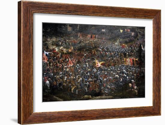 The Battle of Alexander at Issus. Oil Painting by the German Artist Albrecht Altdorfer-Albrecht Altdorfer-Framed Giclee Print