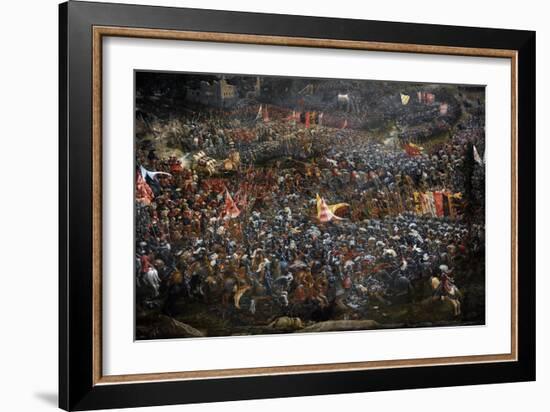 The Battle of Alexander at Issus. Oil Painting by the German Artist Albrecht Altdorfer-Albrecht Altdorfer-Framed Giclee Print