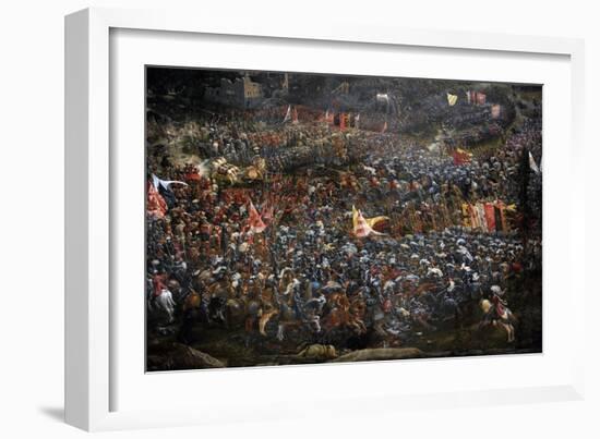 The Battle of Alexander at Issus. Oil Painting by the German Artist Albrecht Altdorfer-Albrecht Altdorfer-Framed Giclee Print