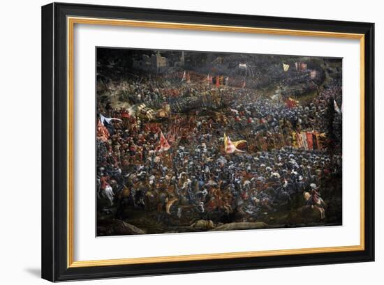 The Battle of Alexander at Issus. Oil Painting by the German Artist Albrecht Altdorfer-Albrecht Altdorfer-Framed Giclee Print