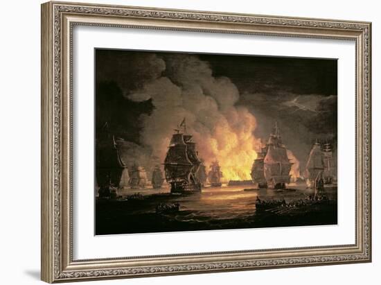 The Battle of Algiers, 27th August 1816, C.1825-Thomas Luny-Framed Giclee Print
