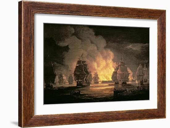 The Battle of Algiers, 27th August 1816, C.1825-Thomas Luny-Framed Giclee Print