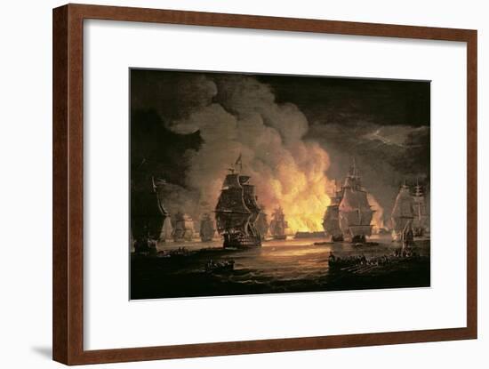 The Battle of Algiers, 27th August 1816, C.1825-Thomas Luny-Framed Giclee Print